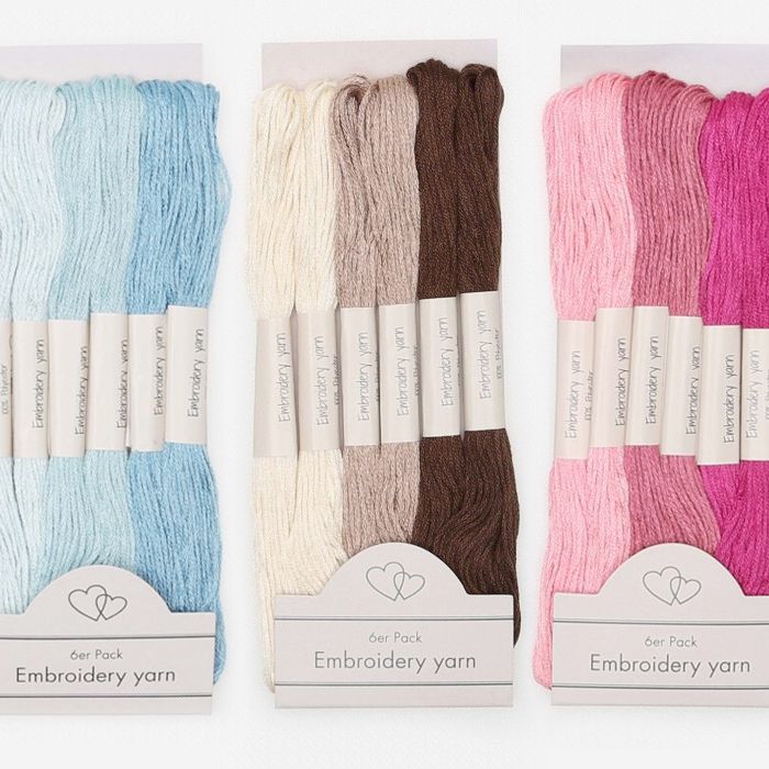 Stickgarn 6-er Pack