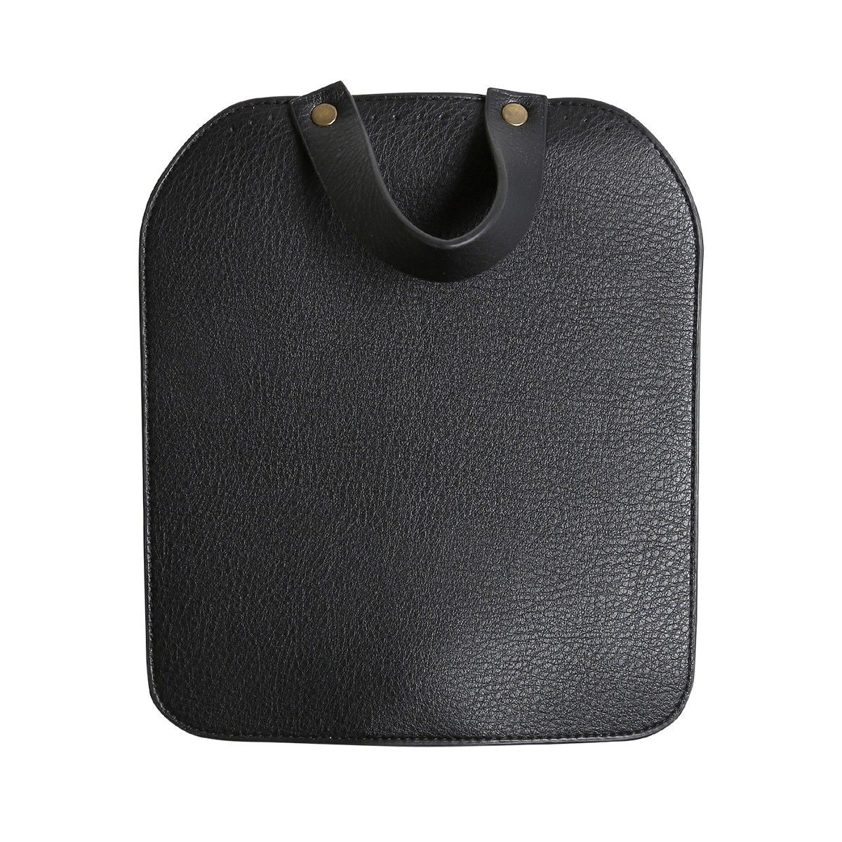 Taschenklappe mit Magnetknopf - Schwarz/Bronze
