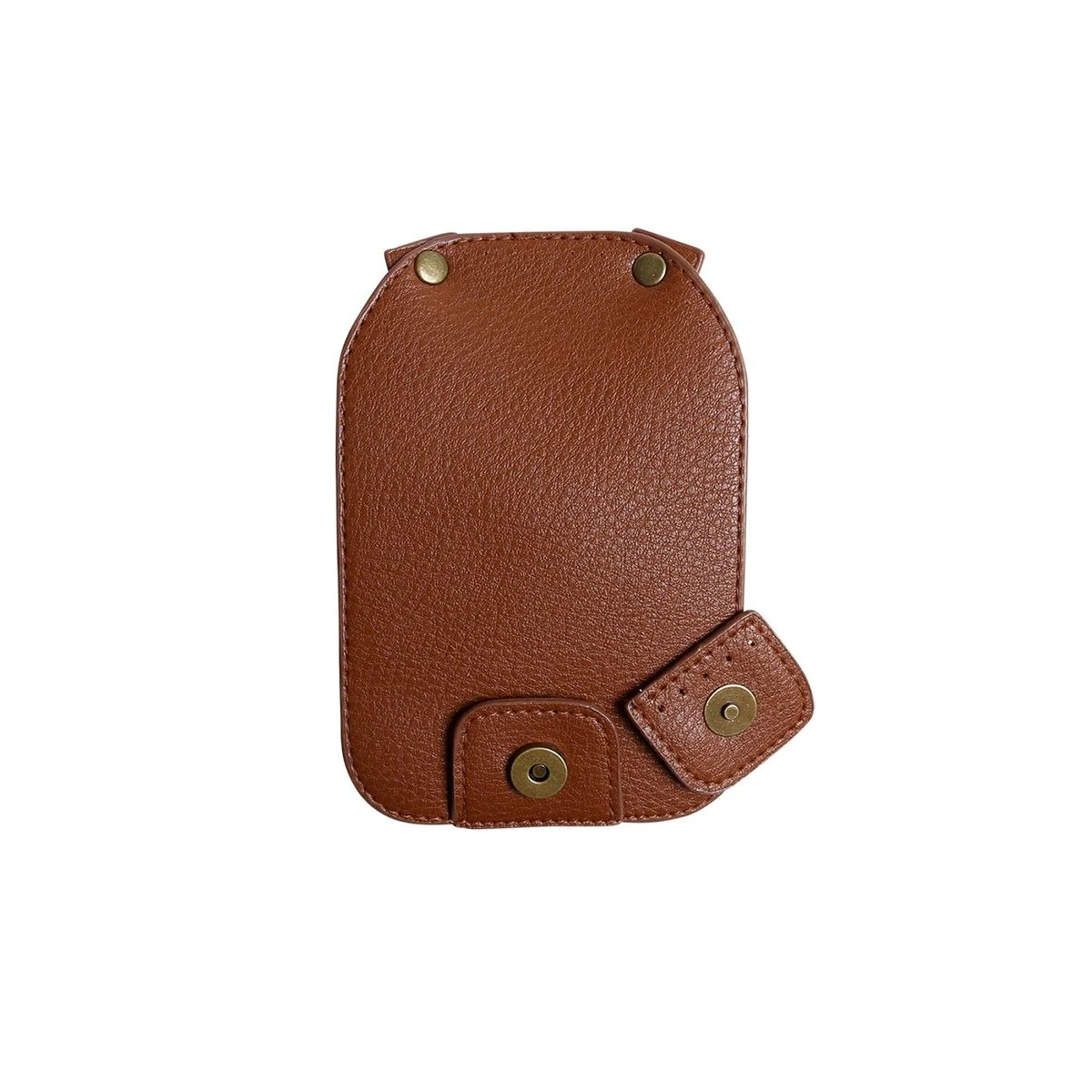 Taschenklappe mit Magnetknopf - Braun/Bronze - Image 4