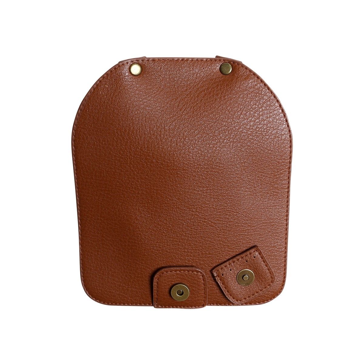 Taschenklappe mit Magnetknopf - Braun/Bronze - Image 5