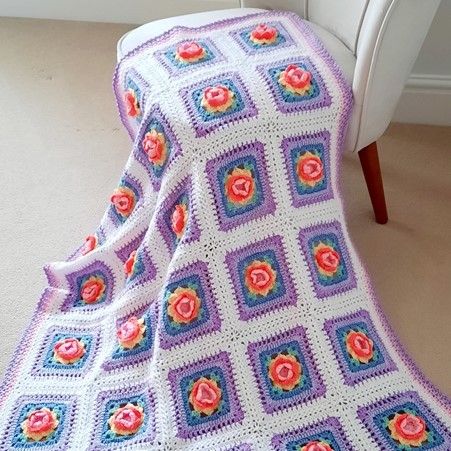 Regenbogen Rose - Decke