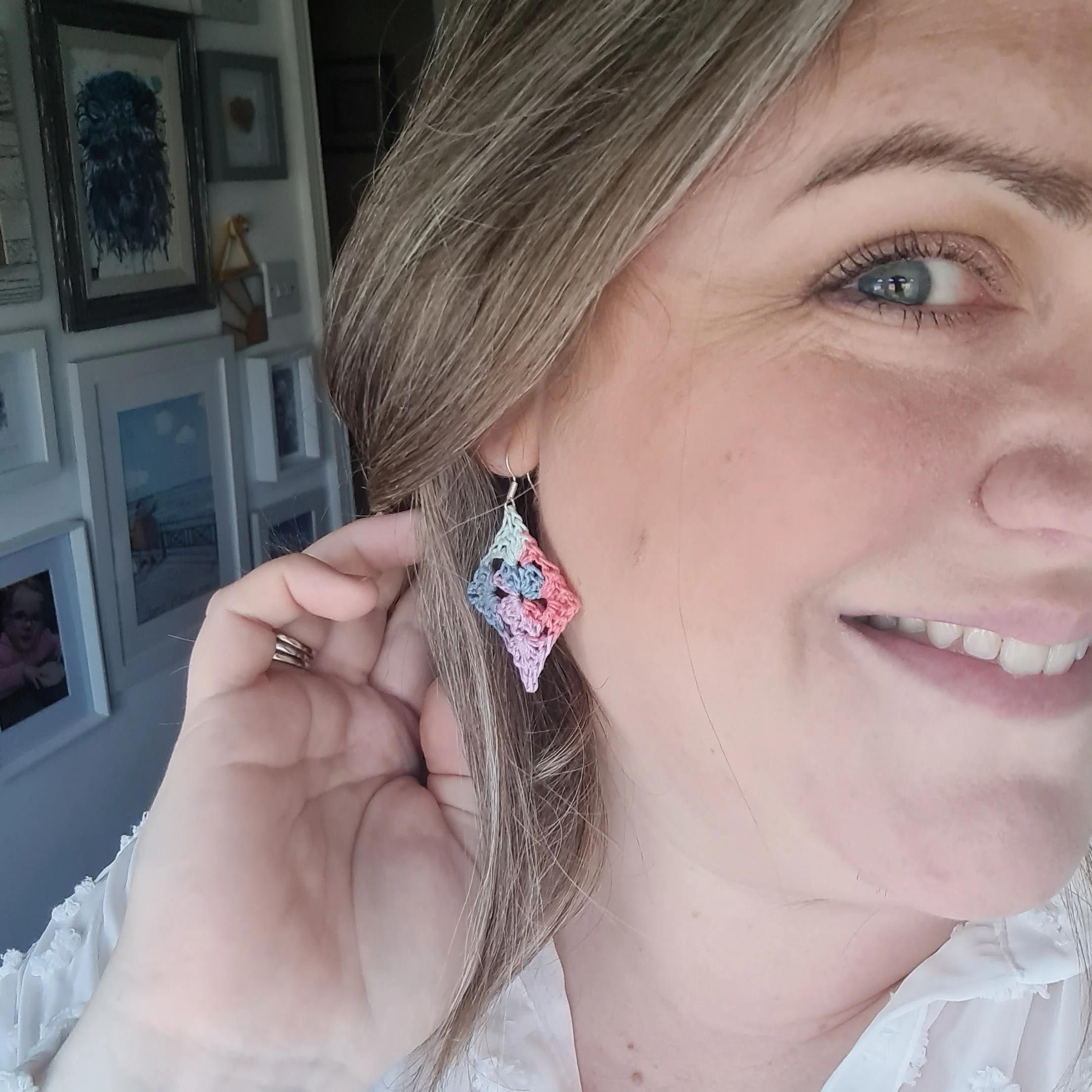 Bloom Earrings - Drei Paar Häkelohrringe - Image 6