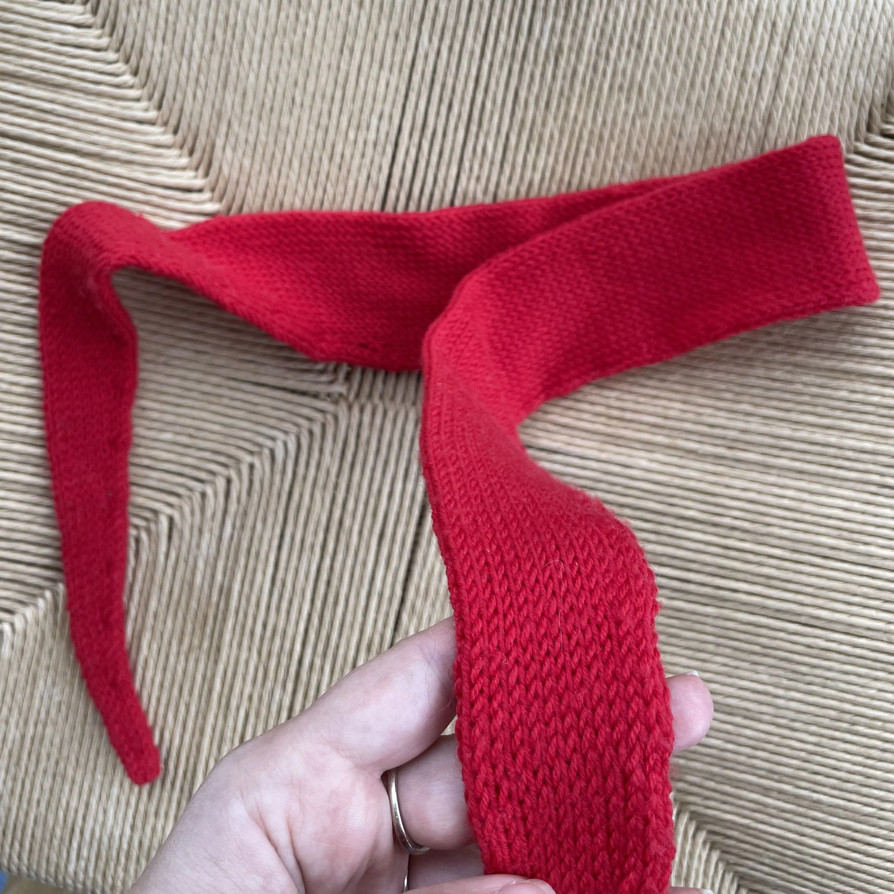 Easy Double Knitted Scarf - Schal - Image 3