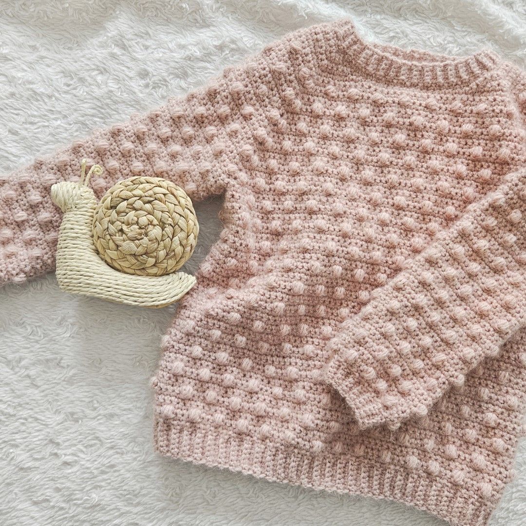Snuggled in Bobbles - Children’s Sweater - Image 2