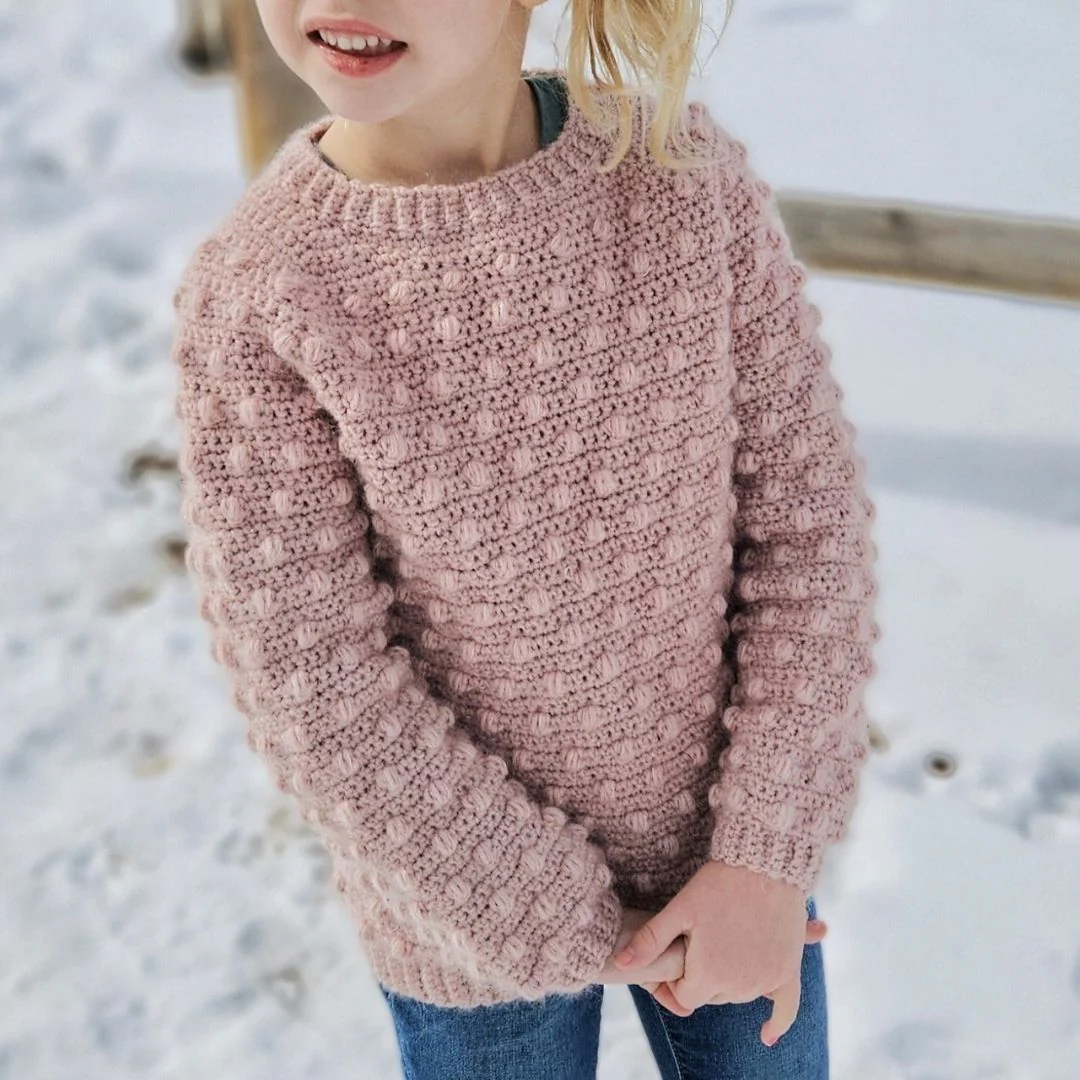Snuggled in Bobbles - Children’s Sweater - Image 3