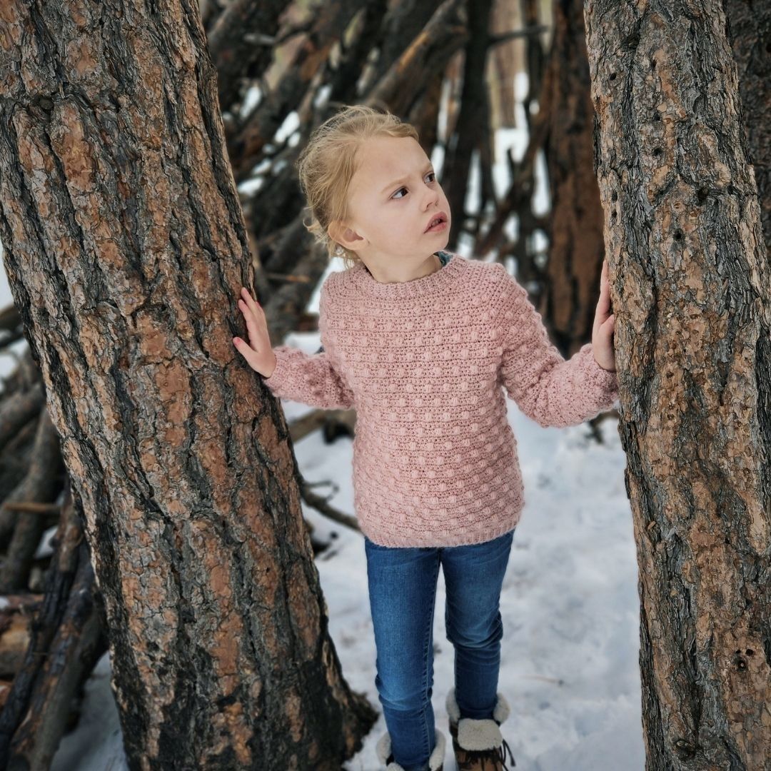 Snuggled in Bobbles - Children’s Sweater - Image 5
