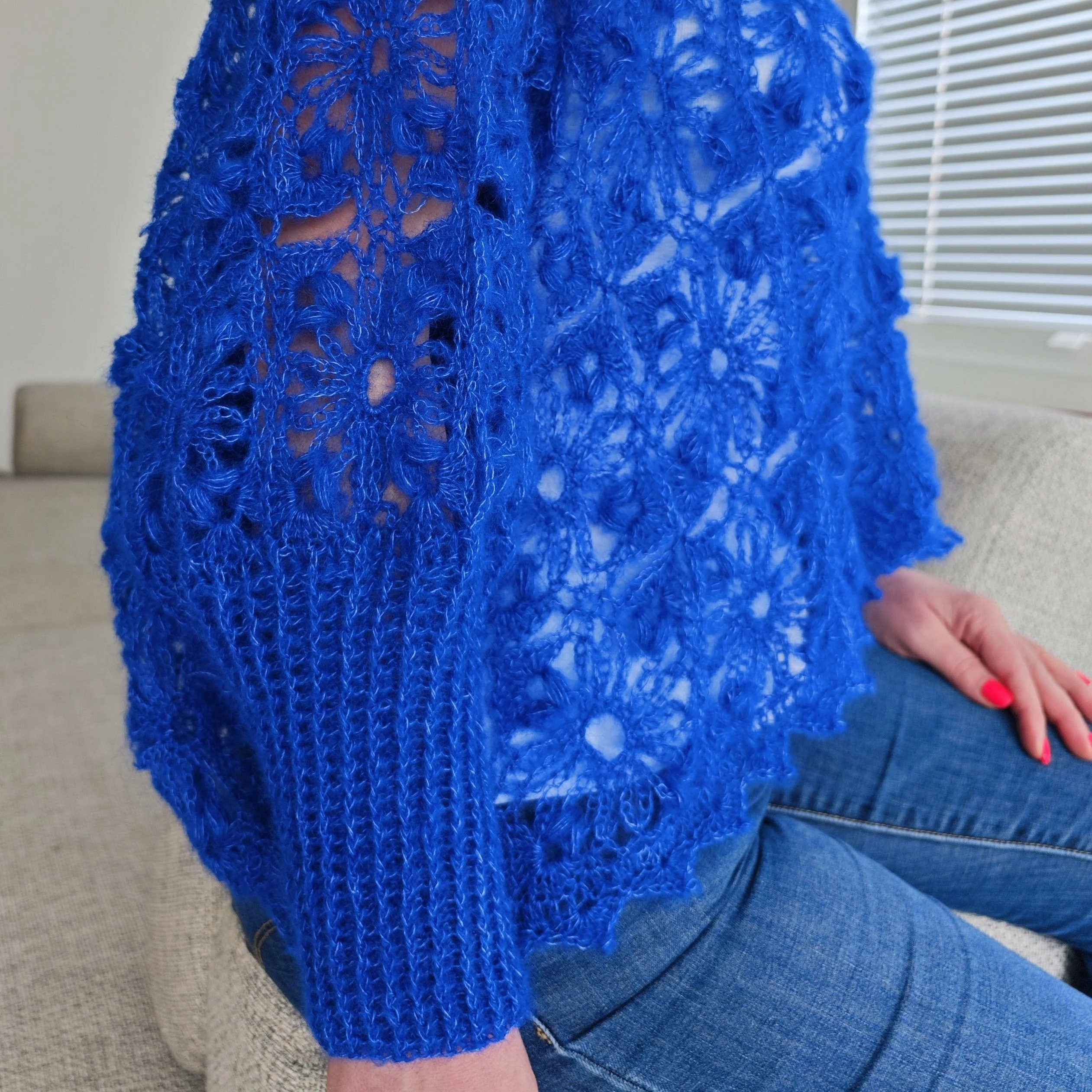 Blush Blossom - Poncho - Image 6